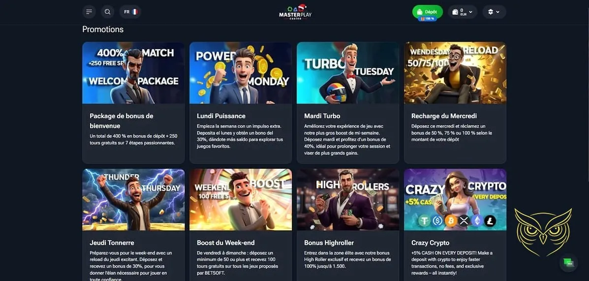 Icône des cartes à gratter MasterPlay Casino