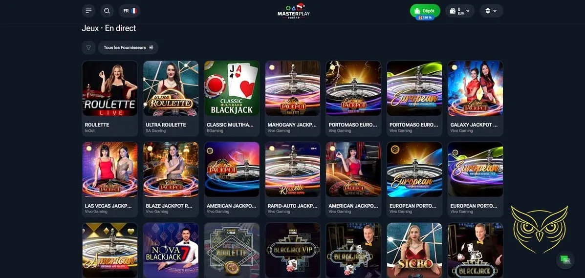 Icône du bonus bienvenue MasterPlay Casino