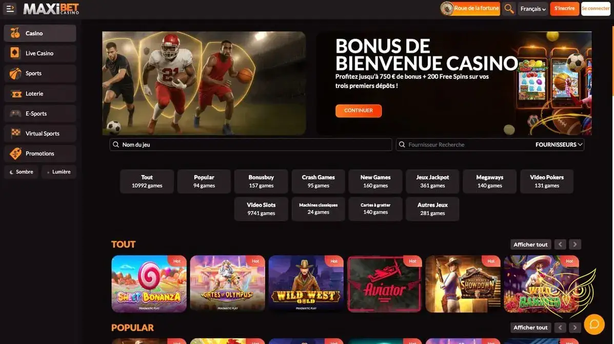 Logo officiel du casino MaxiBet