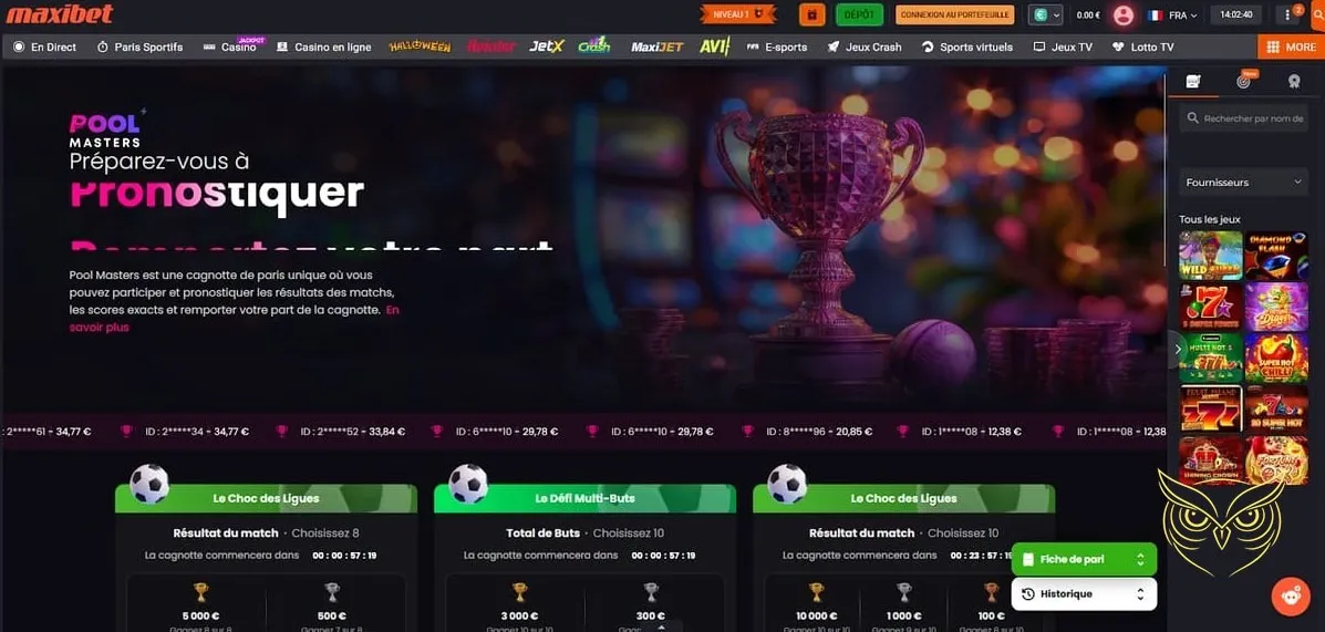 Icône du jeu Pool Masters MaxiBet Casino