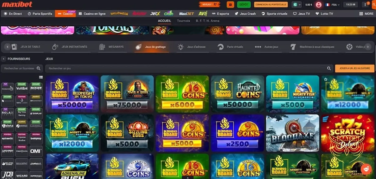 Icône des paris sportifs MaxiBet Casino