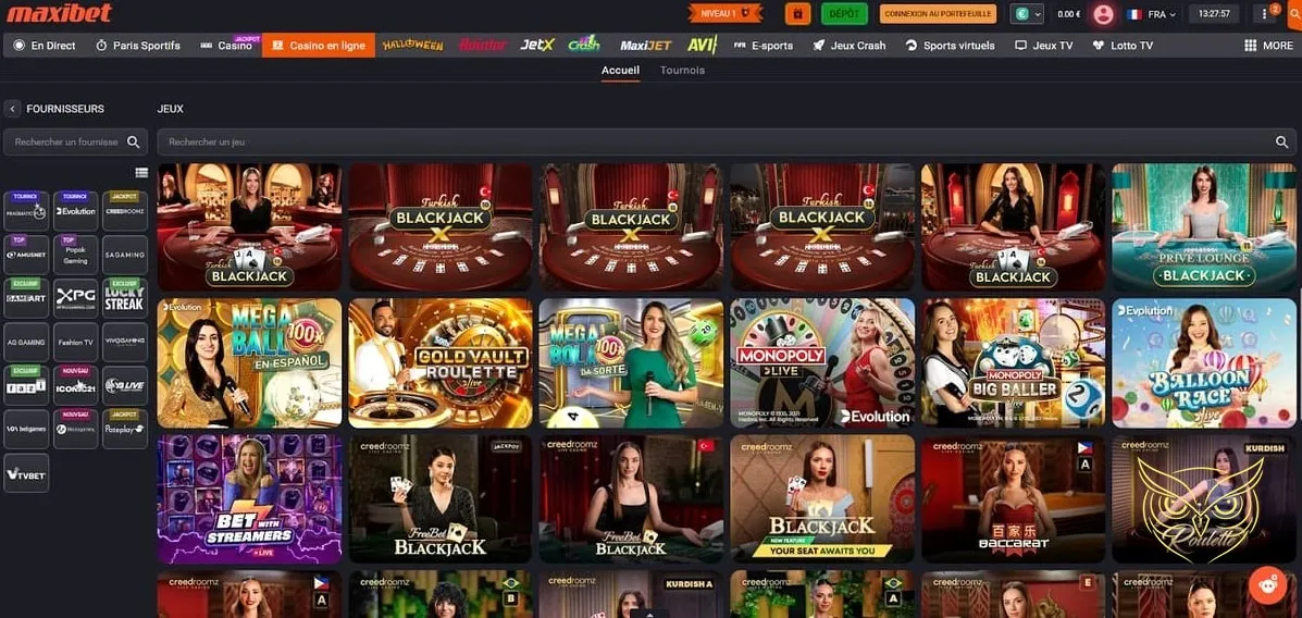 Icône des paris sportifs en direct MaxiBet