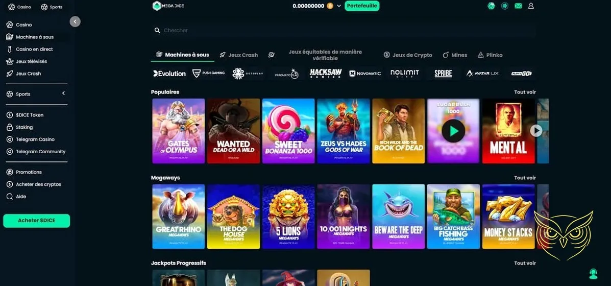 Icône tournois disponibles Mega Dice Casino
