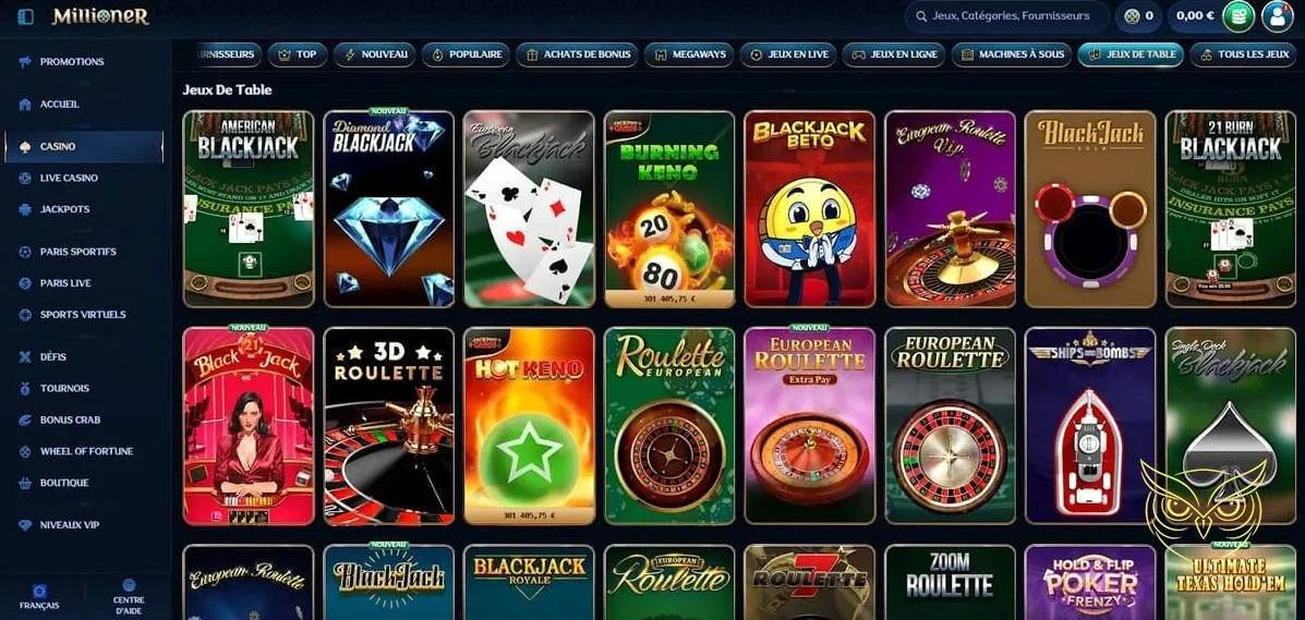 Bannière du bonus premier dépôt Millioner Casino