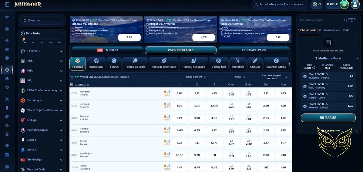 Icône de la boutique du Millioner Casino