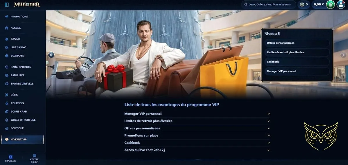 Icône du programme VIP Millioner Casino