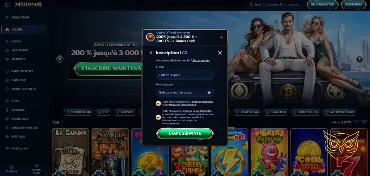 Icône des ligues virtuelles Millioner Casino