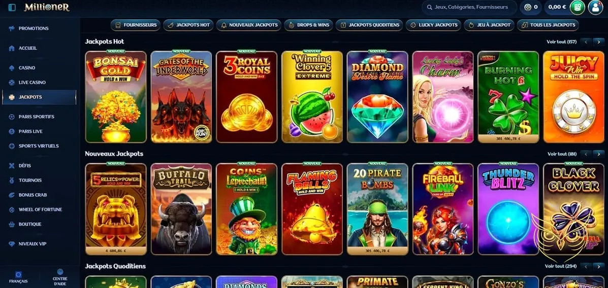 Bannière du bonus de bienvenue Millioner Casino