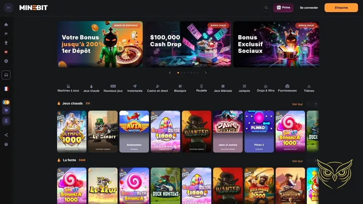 Visuel principal du casino Minebit
