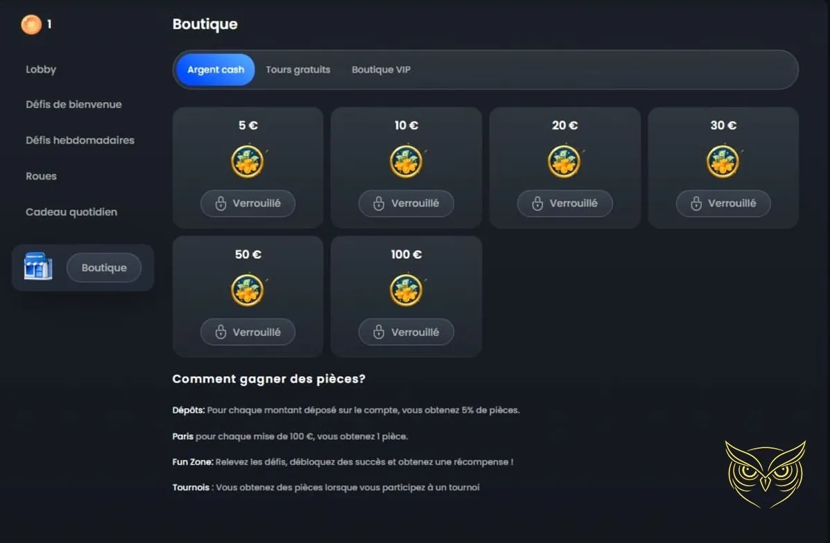 Capture d'écran des jeux de table MonacoJack Casino