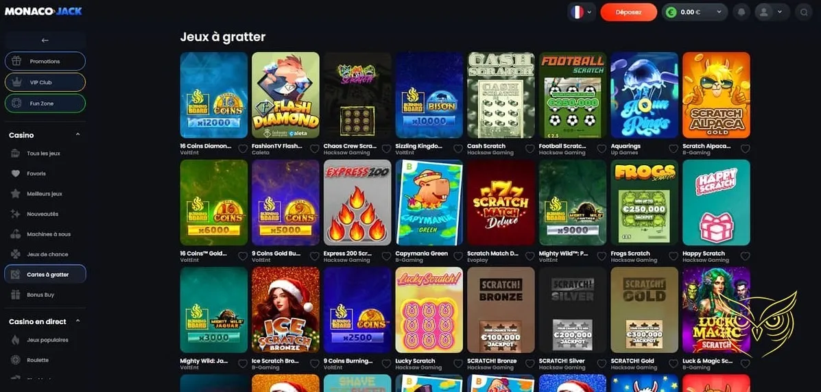 Icône de la section Fun Zone MonacoJack Casino