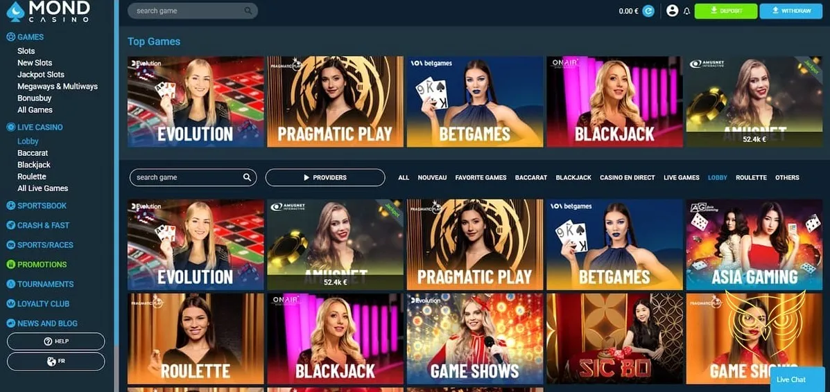 Offre de bonus de bienvenue Mond Casino