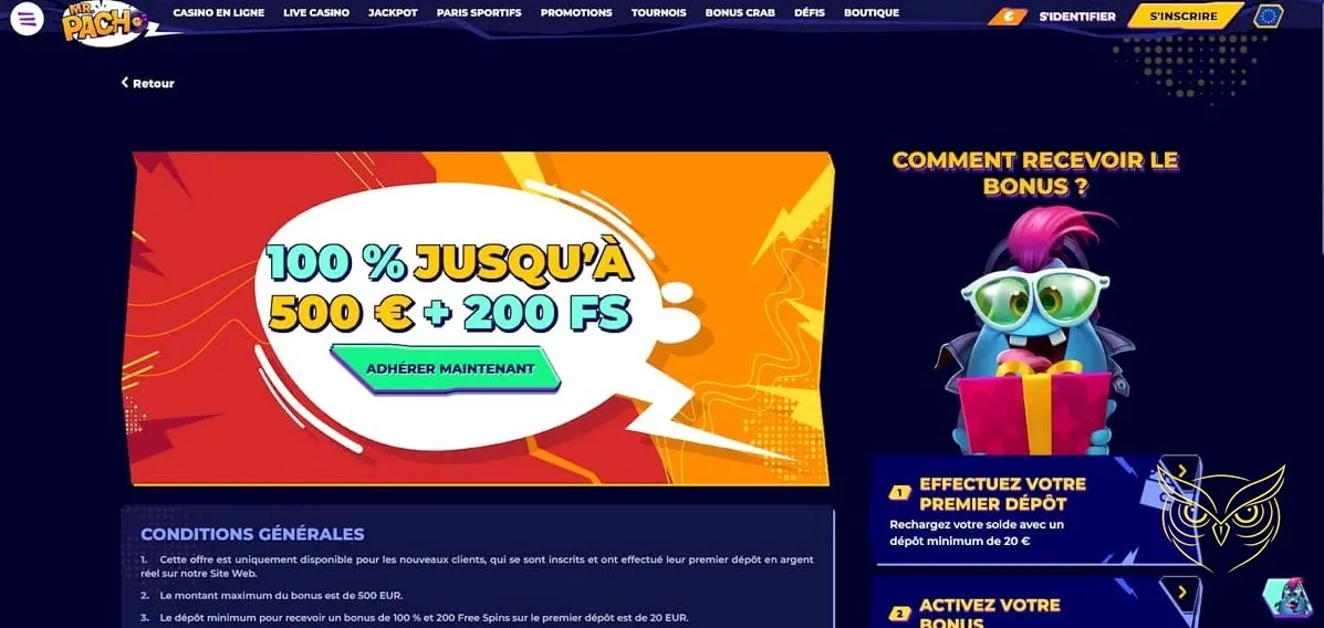 Variété de jeux de machines à sous MrPacho Casino