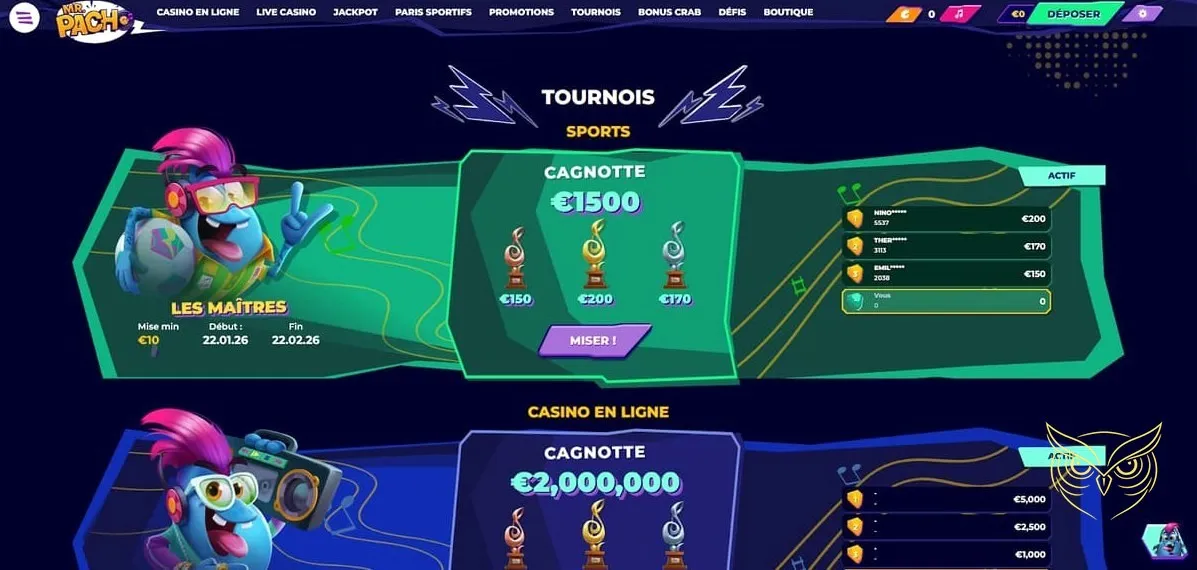 Section Foire Aux Questions MrPacho Casino