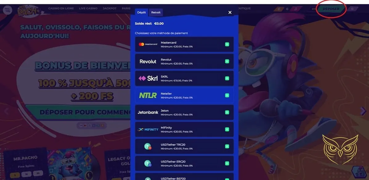 Section des sports virtuels MrPacho Casino