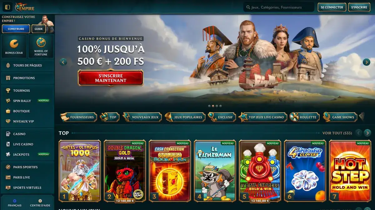 Logo officiel du casino en ligne My Empire