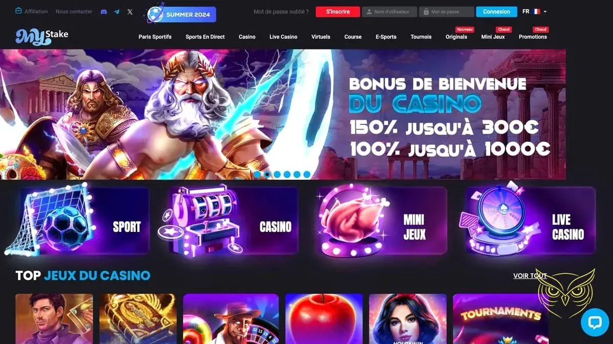 Logo officiel de MyStake Casino.