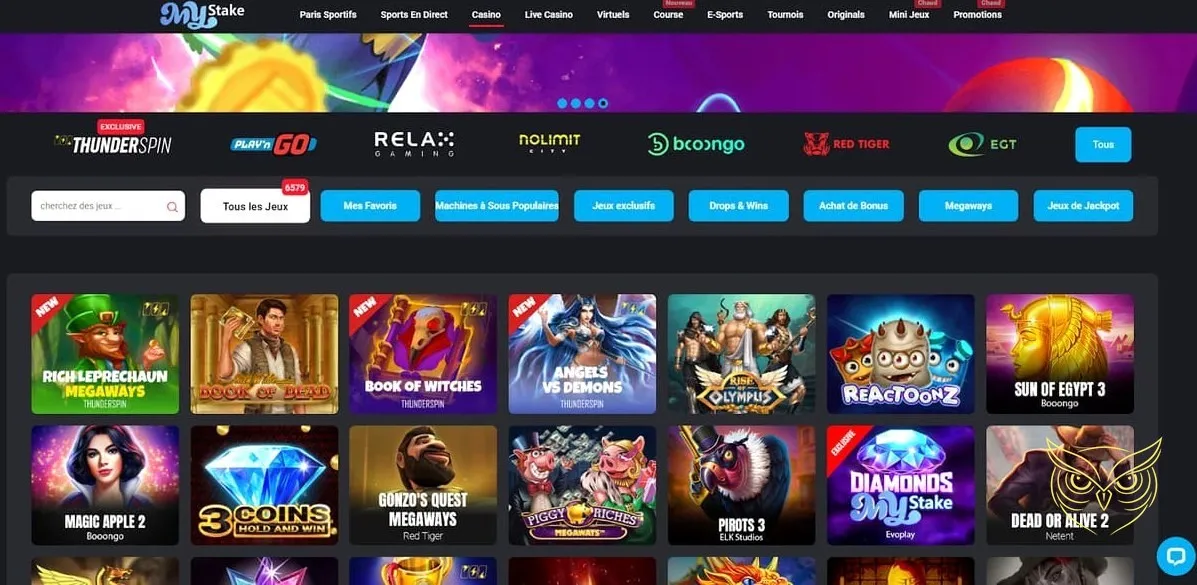 Miniature des machines à sous MyStake Casino.