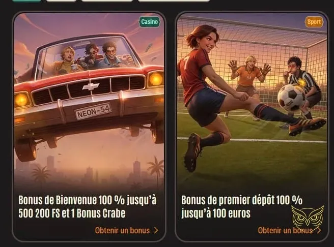 Sélection de machines à sous Neon54 Casino