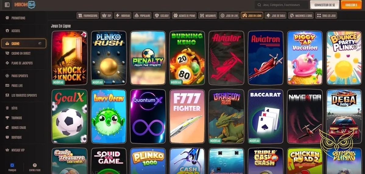 Icône de la boutique exclusive Neon54 Casino.