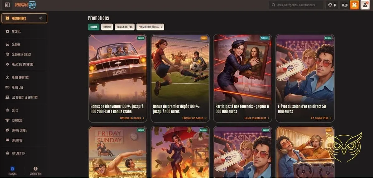 Icône pour les options de dépôt Neon54 Casino.