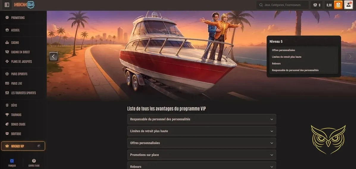 Bouton d'inscription au Neon54 Casino.