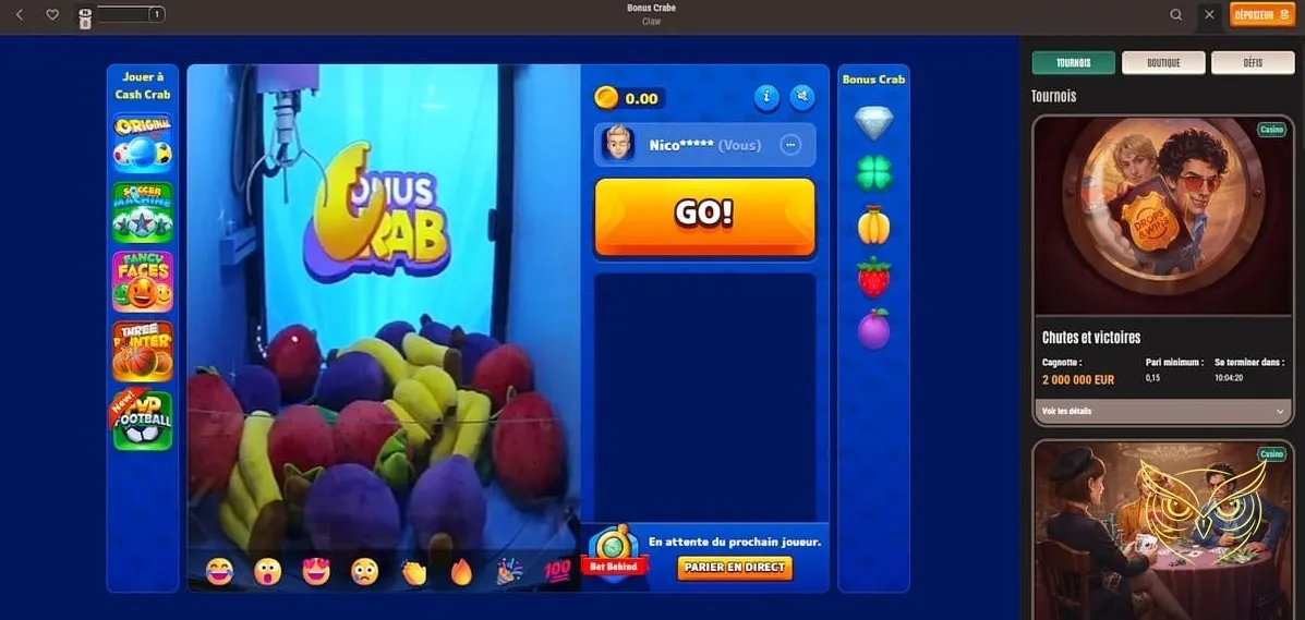 Variété de jeux de table Neon54 Casino