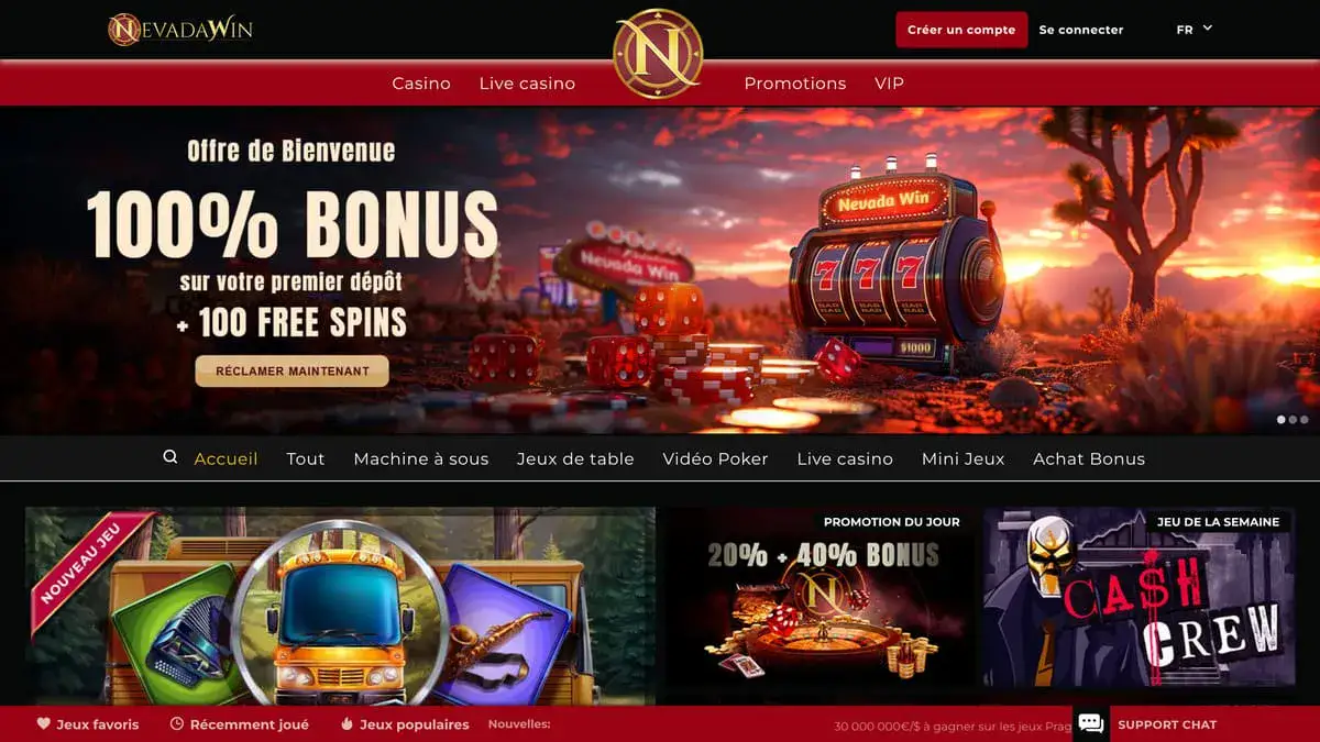 Logo officiel du casino Nevada Win