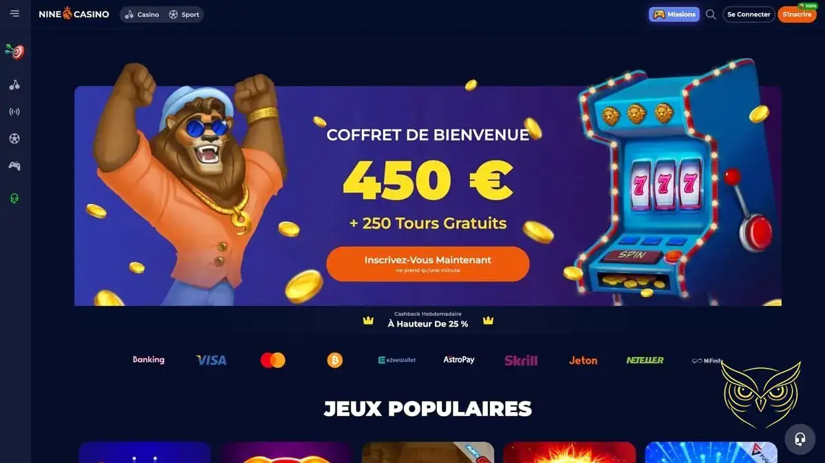 Logo officiel de Nine Casino