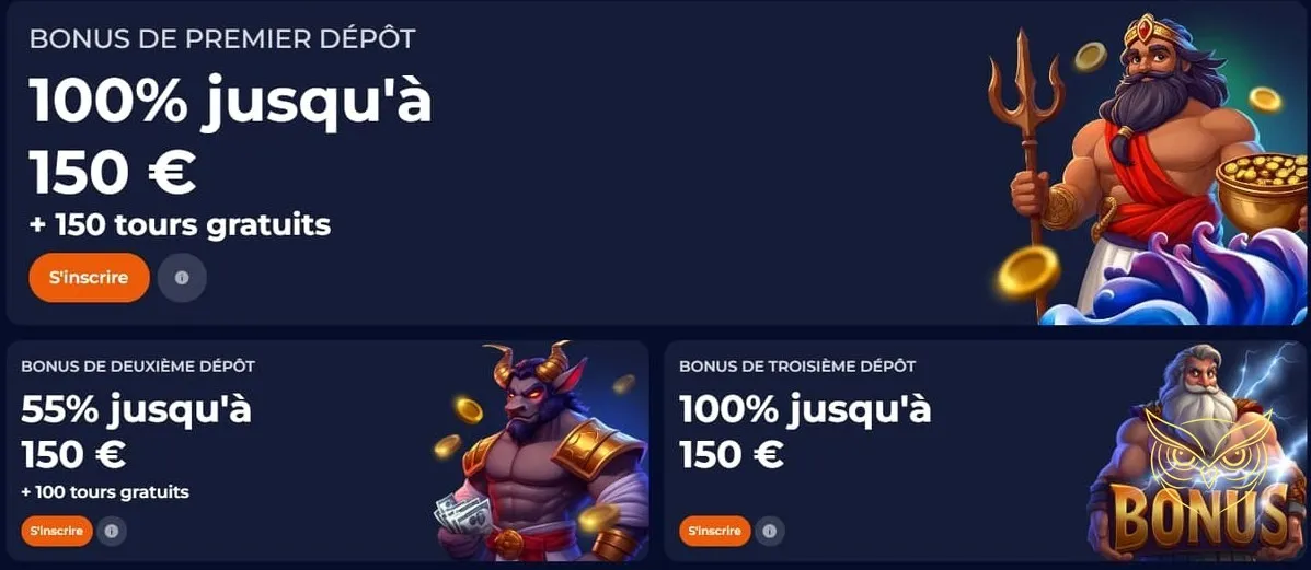 Collection de jeux originaux Nine Casino