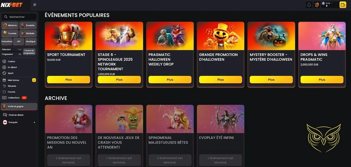 Icône des paris sportifs Nixbet Casino.