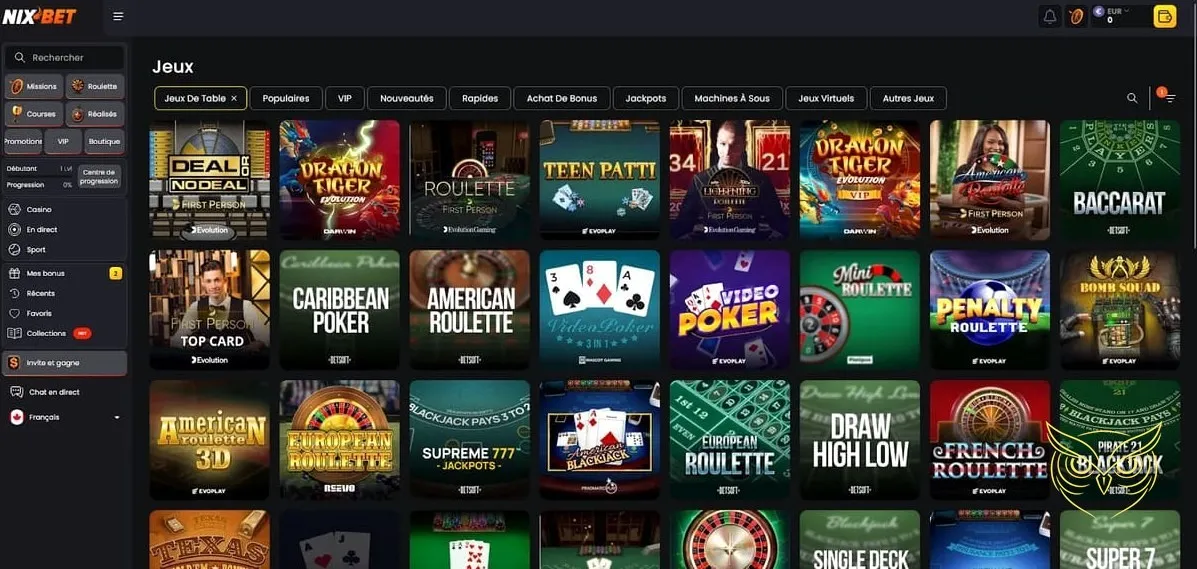 Icône du bonus de recharge Nixbet Casino.