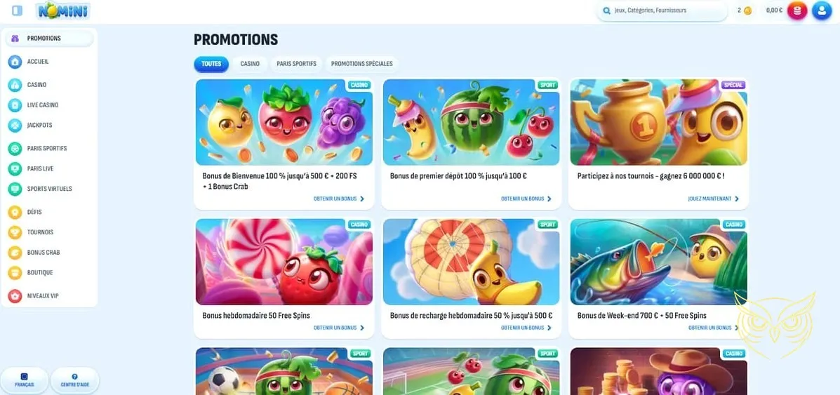 Icône du programme VIP du casino Nomini.