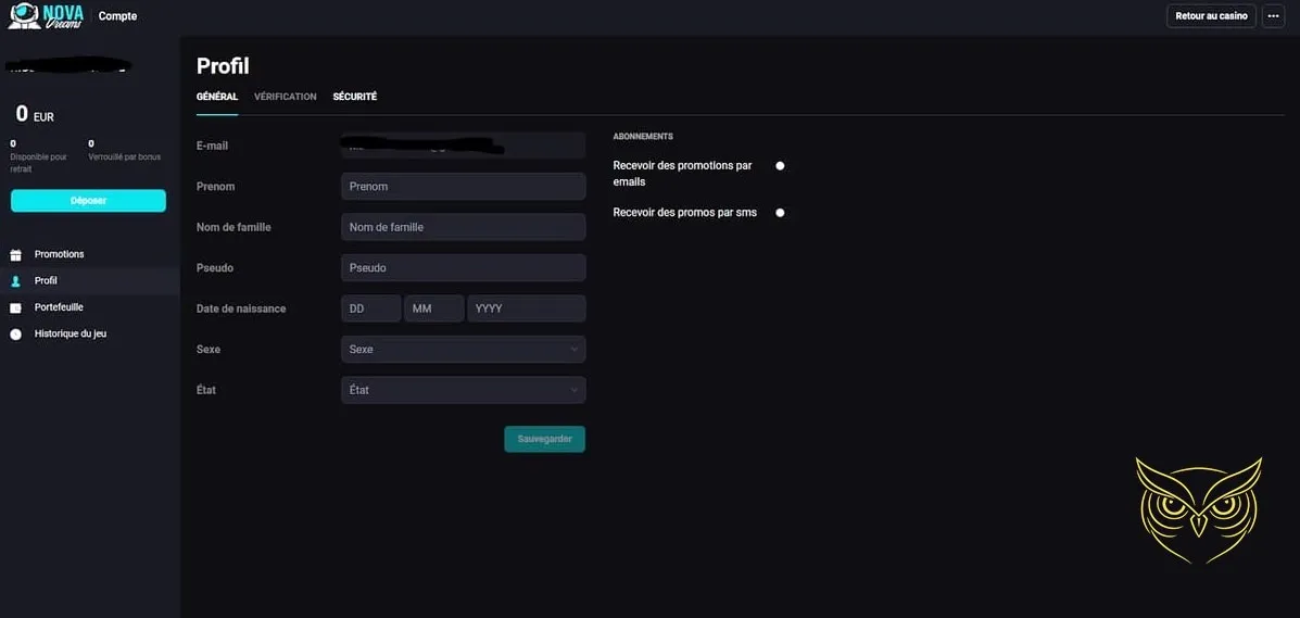 Icône du centre d'aide NovaDreams Casino.