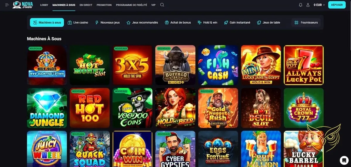 Icône du club VIP NovaDreams Casino.