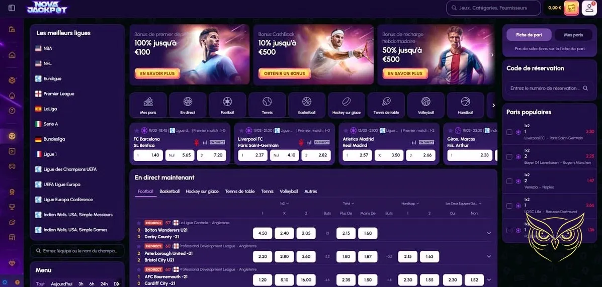 Icône de la boutique du casino NovaJackpot