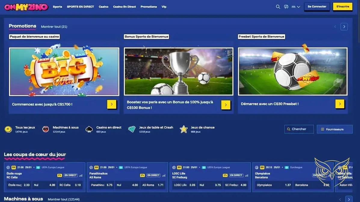 Logo officiel du casino OhMyZino