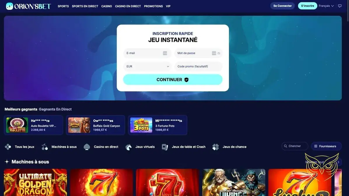 Logo officiel du casino Orionsbet