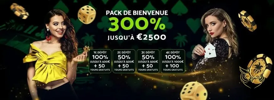 Progression par niveaux Palm Slots Casino