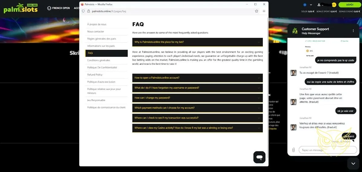 Jeu rencontres virtuelles Palm Slots Casino
