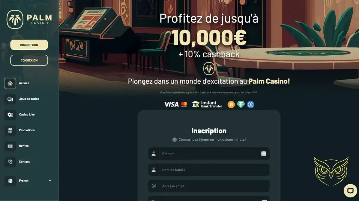 Logo officiel du casino Palm