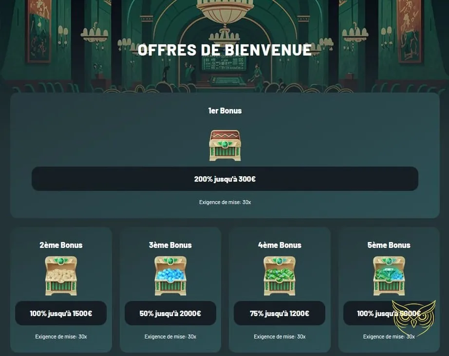 Sélection de jeux de casino Palm Casino
