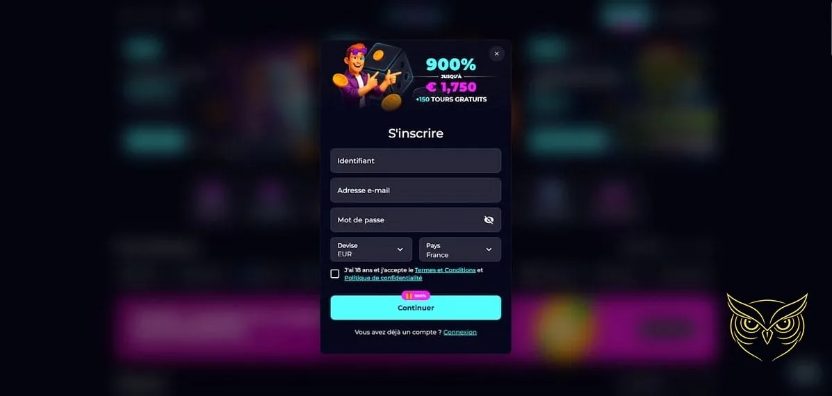 Section jeux de table PartySpinz Casino