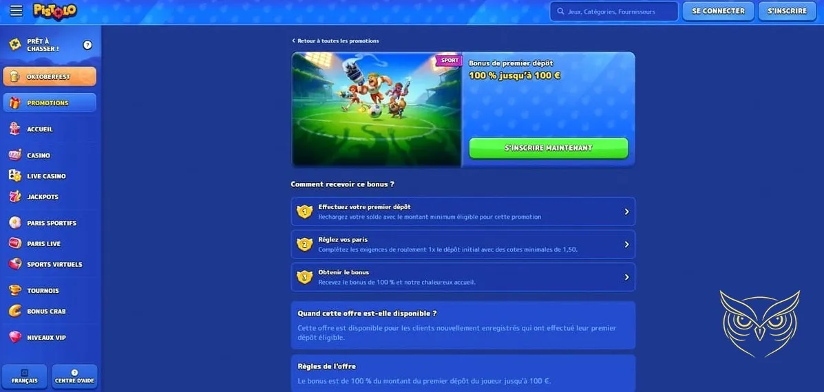 Icône de la section Jeux en ligne Pistolo Casino