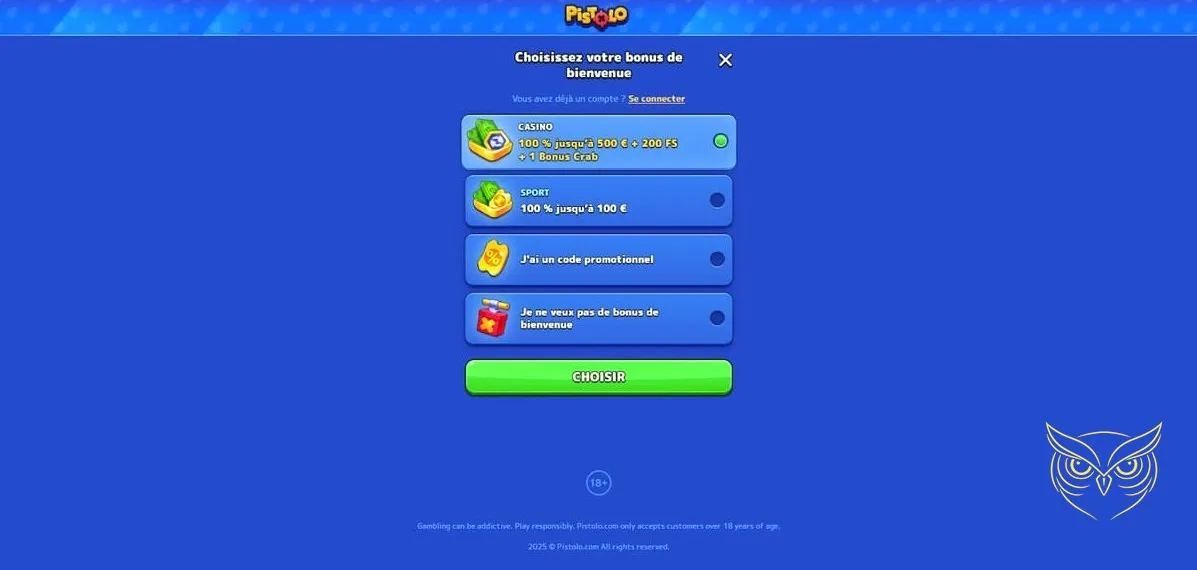 Icône de la catégorie Jackpots du casino Pistolo