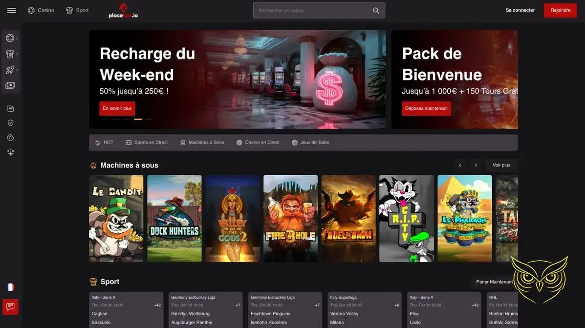 Logo officiel du casino Placebet