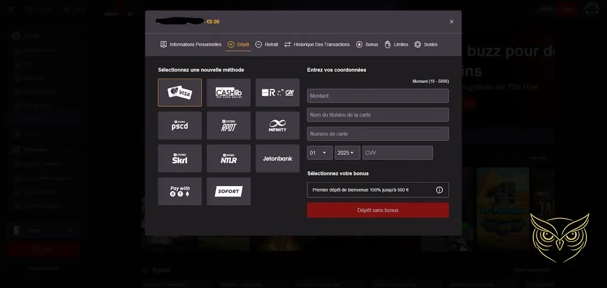 Icône de la section Paris sportifs Placebet Casino