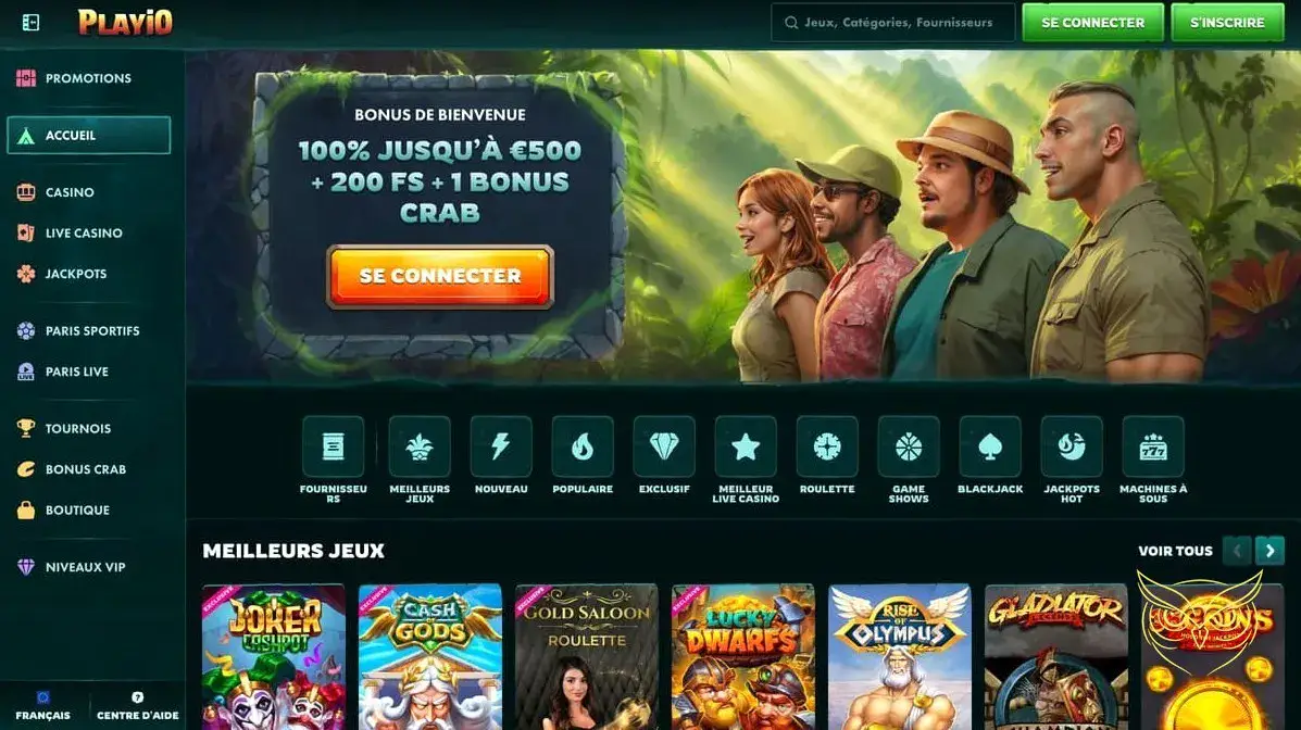 Logo officiel du casino PlayIO