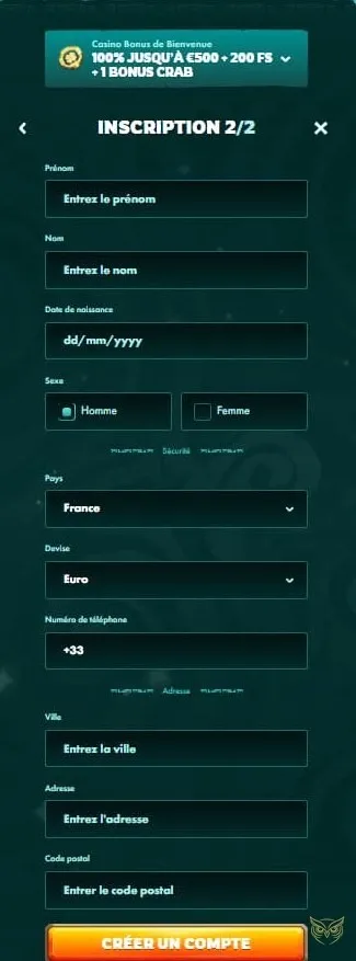 Interface des sports virtuels sur PlayIO