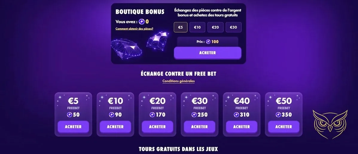 Interface des jeux de casino en direct Polestar